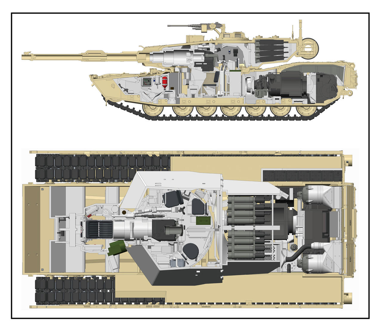 1/35 Ryefield Model M1A1/A2 Abrams W/interior - Squadron.com