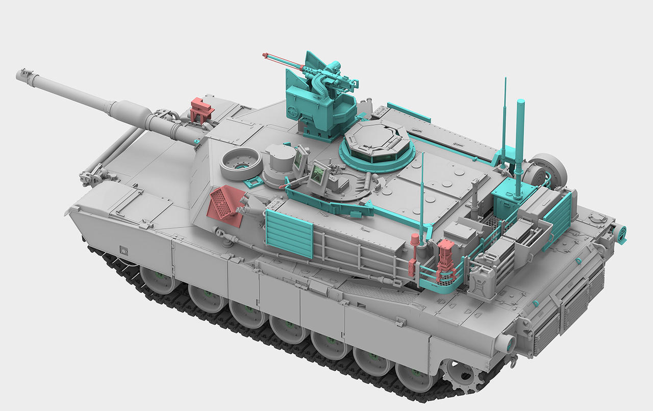 RYEFIELD MODEL RM-5104 – 1/35 Scale M1A2 SEP V3 Abrams Tank – Unassembled Plastic Kit