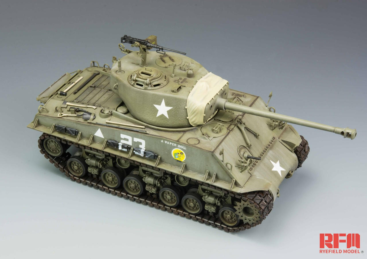 1/35 Ryefield Model M4A3E8 Sherman Easy Eight with Workable Tracks