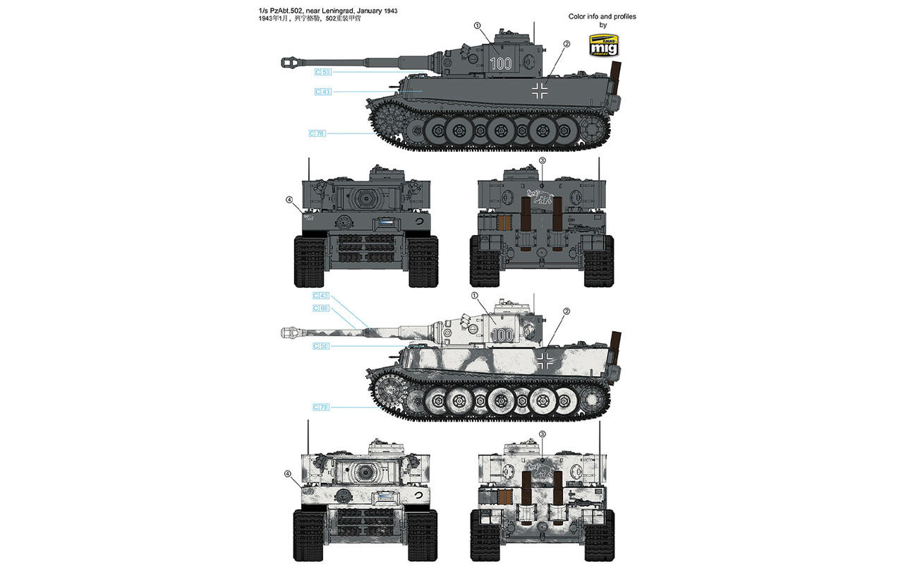 1/35 Ryefield Model Tiger I Initial Prod. 1943 w/s - Squadron.com