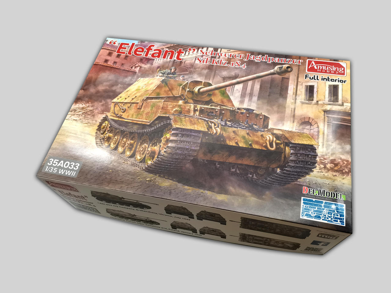 1/35 Amusing Hobby Sd.Kfz.184 Elefant w/full interior - Squadron.com