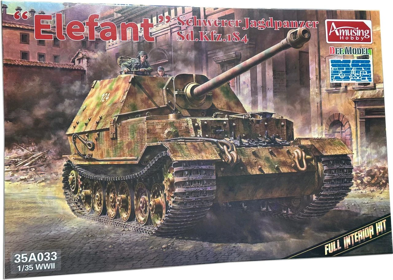 1/35 Amusing Hobby Sd.Kfz.184 Elefant w/full interior - Squadron.com