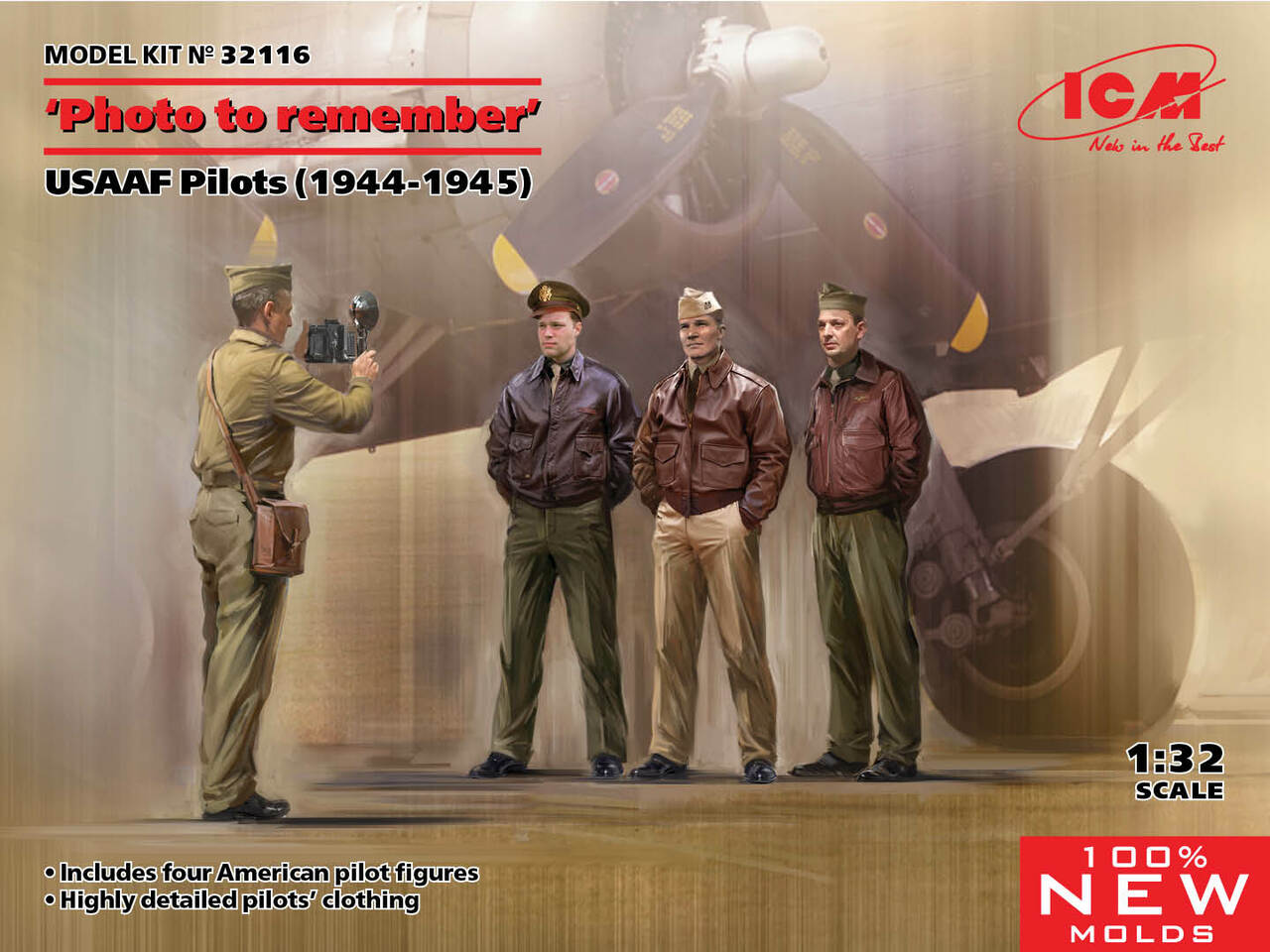 1/32 ICM Photo to Remember USAAF Pilots 1944-1945 - Squadron.com
