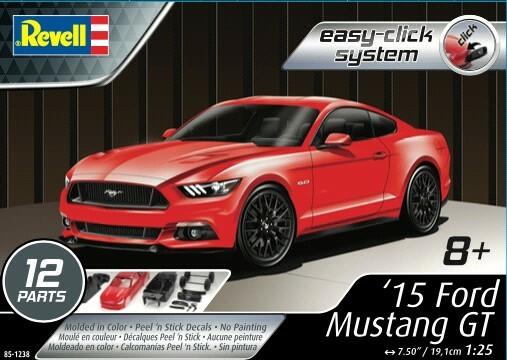 Revell MPC 1/25 MUSTANG マスタング　5点セット 1/25 Revell 2015 Ford Mustang GT Plastic Model Kit - Squadron.com