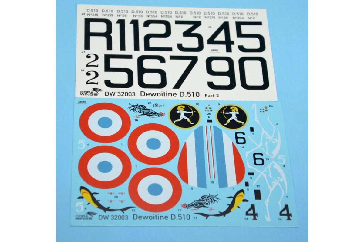 1/32 Dora Wings Dewoitine D510 French Air Force Monoplane Fighter