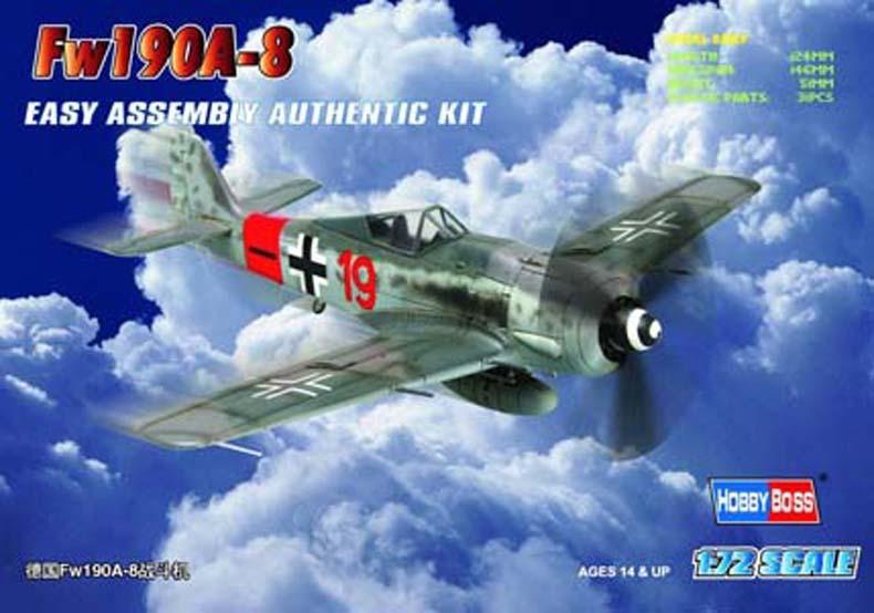 1/72 Hobby Boss Fw190A-8 Easy Assembly Kit Plastic Model Kit