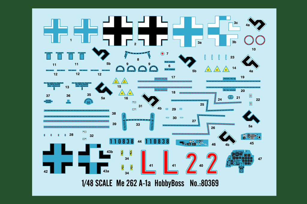 ME:I グッズセット 1/48 Hobby Boss Messerschmitt Me 262 A-1a - HY80369 - Squadron.com