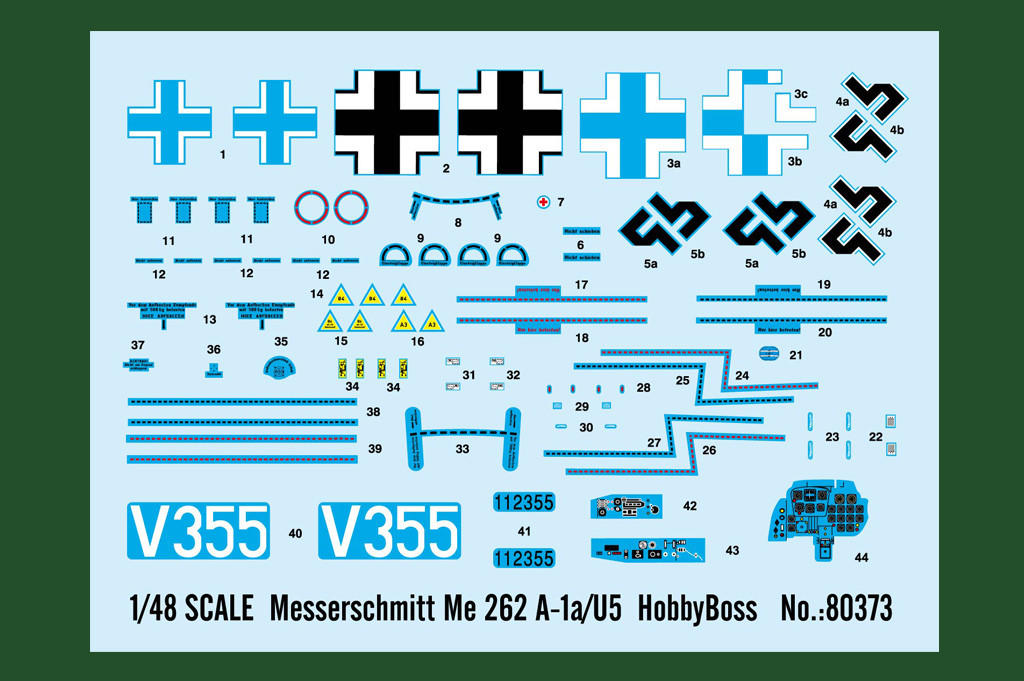 1/48 Hobby Boss Messerschmitt Me 262A-1a/U5 - HY80373 - Squadron.com