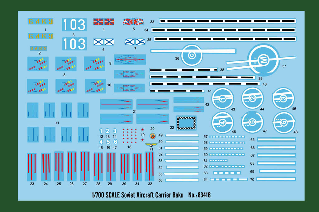 1/700 Hobby Boss Soviet Aircraft Carrier Baku - HY83416 - Squadron.com