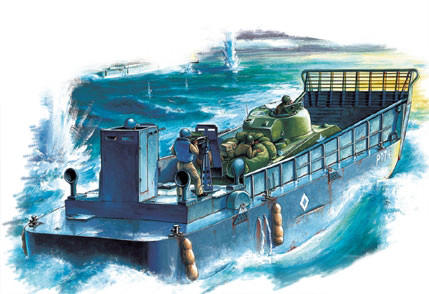 ホビーボス製　1/48 WW2 LCM3USN 1/48 Hobby Boss WWII LCM 3 Vehicle USN Vehicle Landing Craft