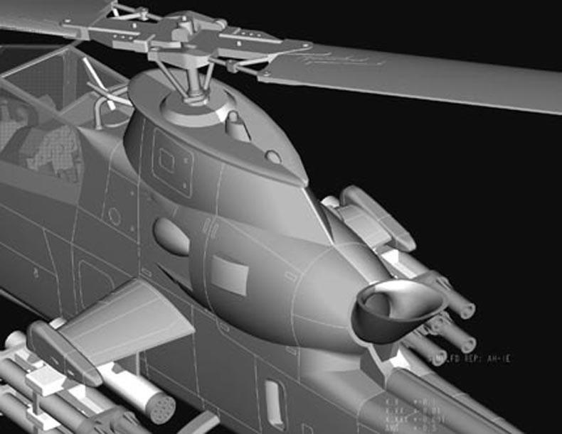 1/72 Hobby Boss AH-1F Cobra Attack Helicopter - HY87224