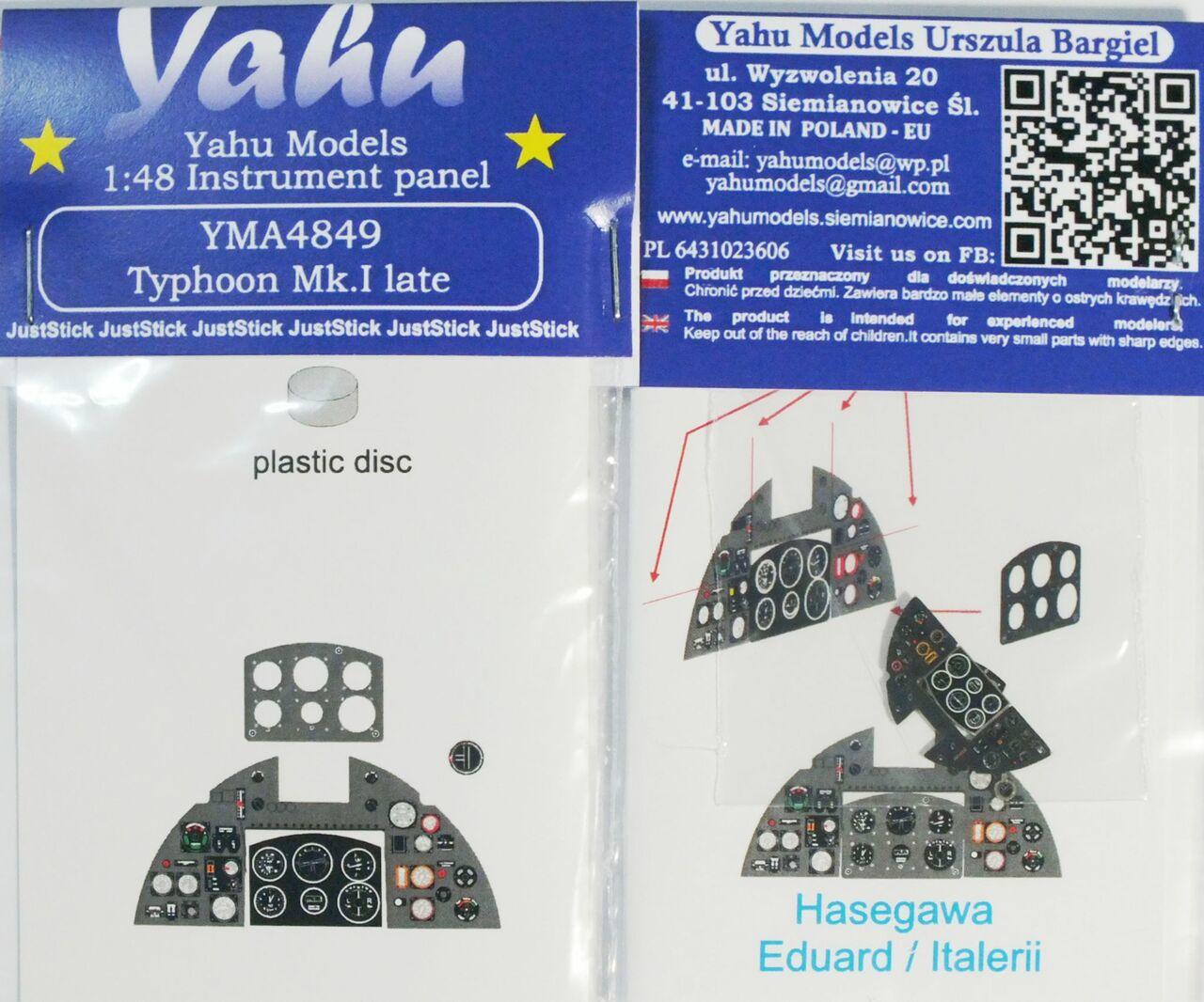 yomyomuページ 1/48 Yahu Models Typhoon I late - Instrument Panel - Squadron.com