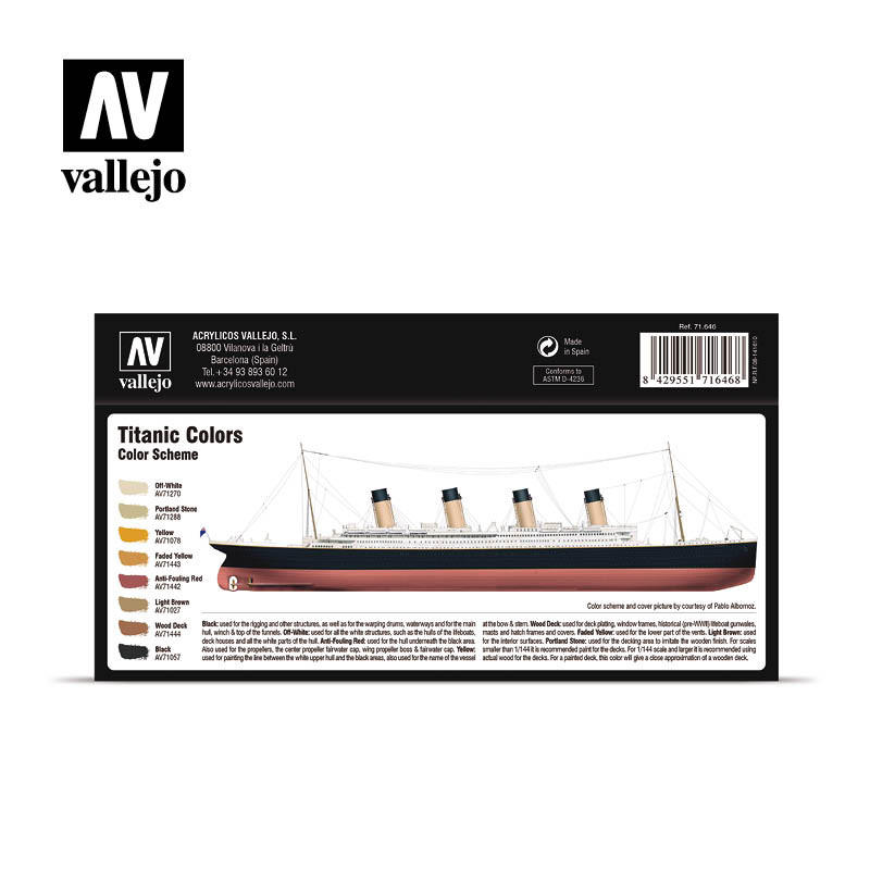 Vallejo Paint 17ml Bottle WWII British Africa 1939-1943 Model Air AFV Paint  Set (8 Colors) 