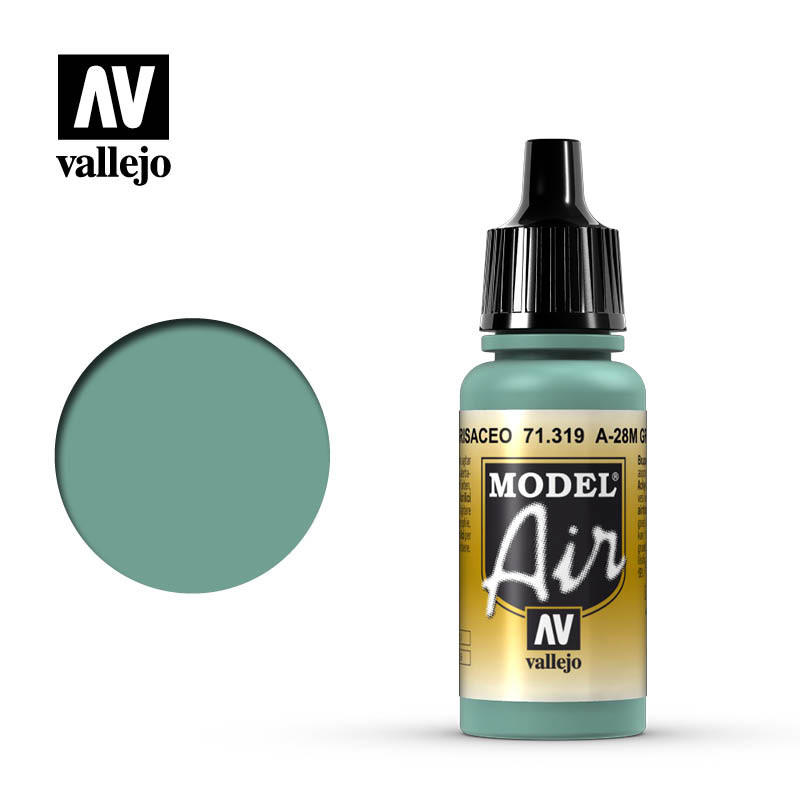 Vallejo Paint 17ml Bottle A-28M Greyish Blue Model Air - Squadron.com