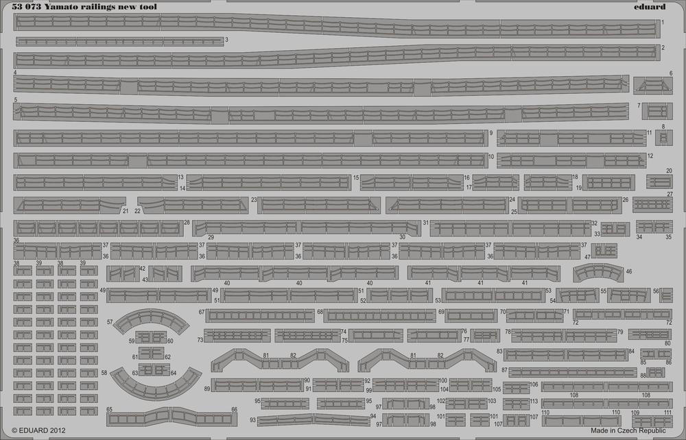 1/350 Eduard Yamato Railings for TAM - Squadron.com