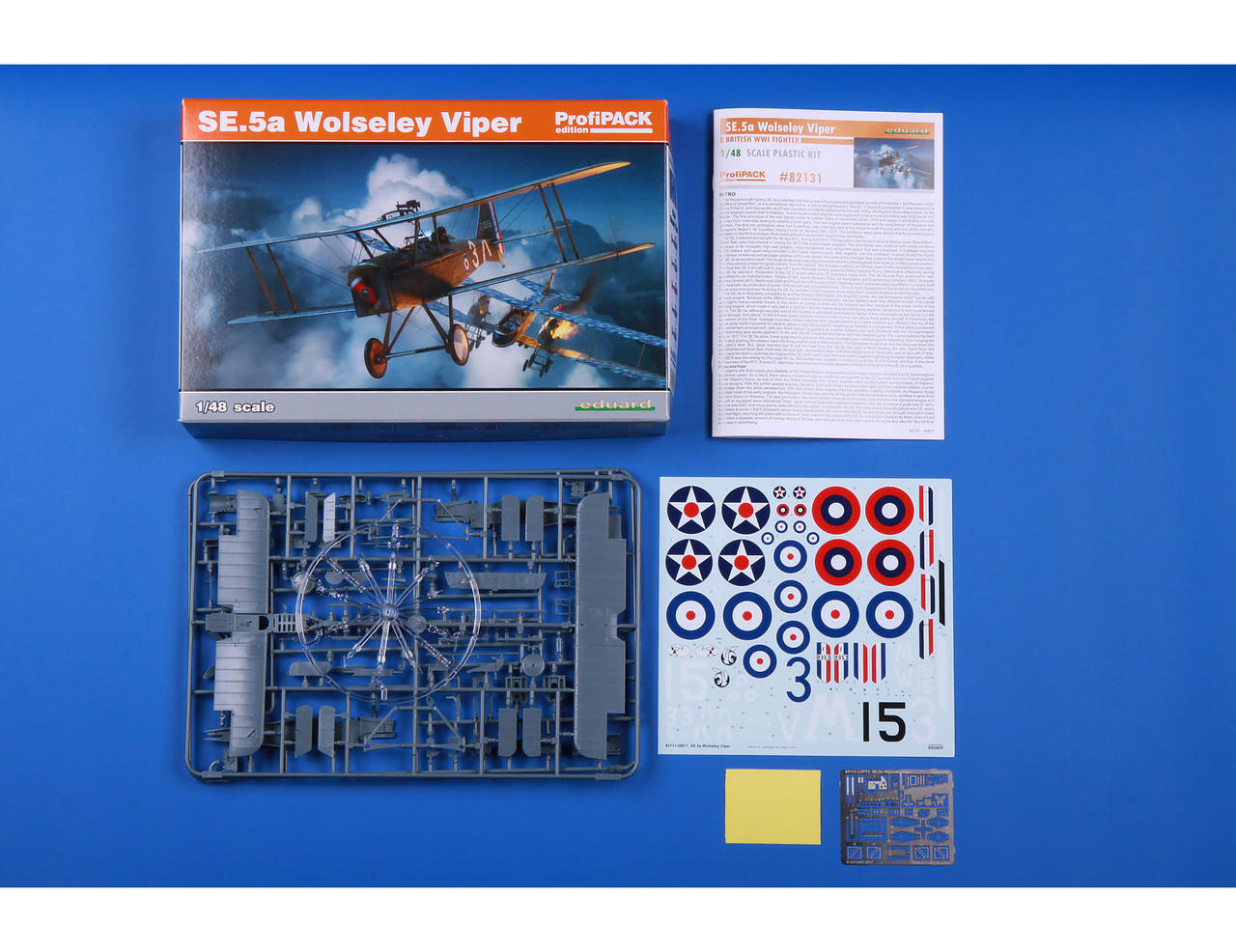 エデュアルド 1/48 プロフィパック Se.5a ウォルズリー・ヴァイパー プラモデル EDU82131 dwos6rj 1/48 SE5a Wolseley Viper Aircraft (Profi-Pack Plastic Kit