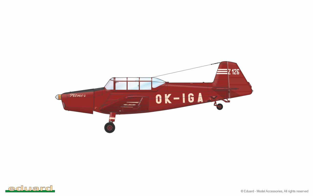 1/48 Zlin Z126 Trener Two-Seater Trainer Aircraft (Profi