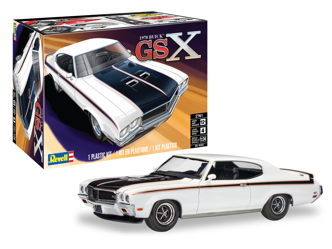 1/25 Revell 1970 Buick GSX 2in1 Plastic Model Kit 