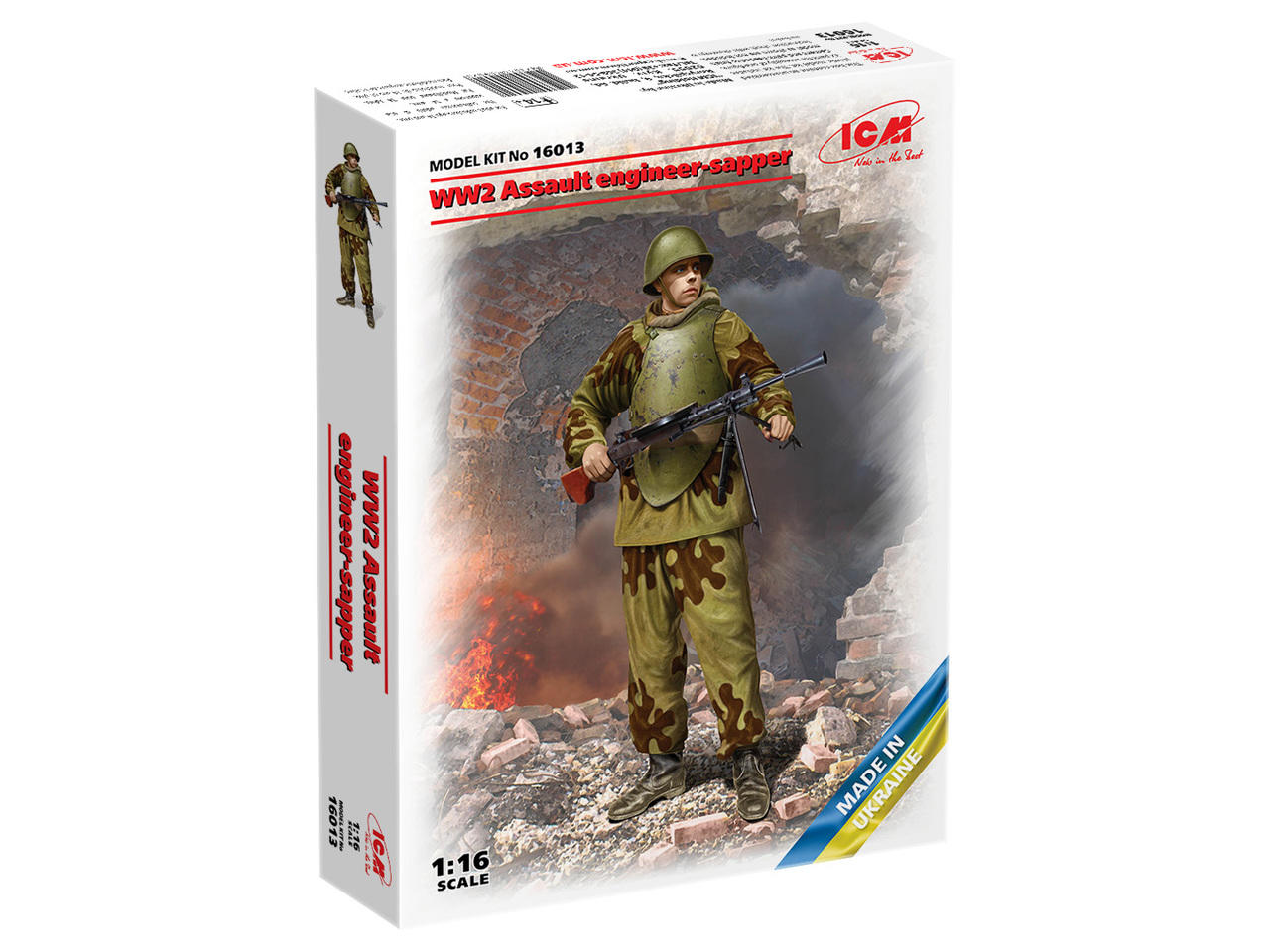 1/16 ICM WWII Assault Engineer-Sapper Figure Model Kit - Squadron.com