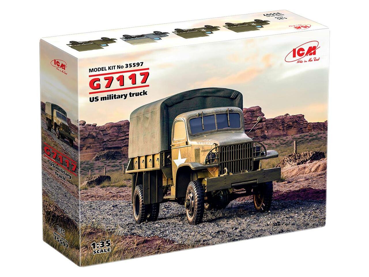 1/35 ICM G7117 US Military Truck Plastic Model Kit