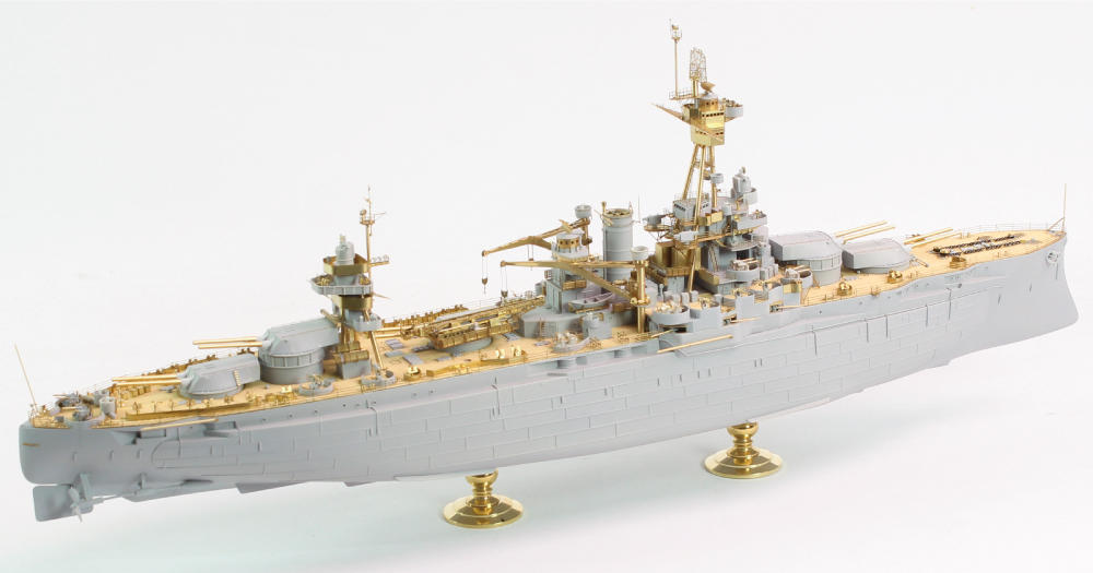 1/350 Pontos Model USS BB-34 New York 1944 Detail up set (Teak