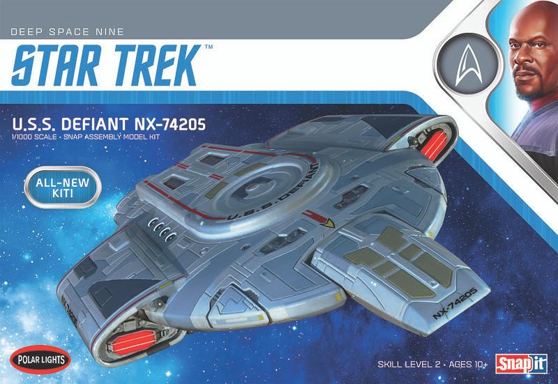 1/1000 Polar Lights Star Trek Deep Space Nine USS Defiant (Snap