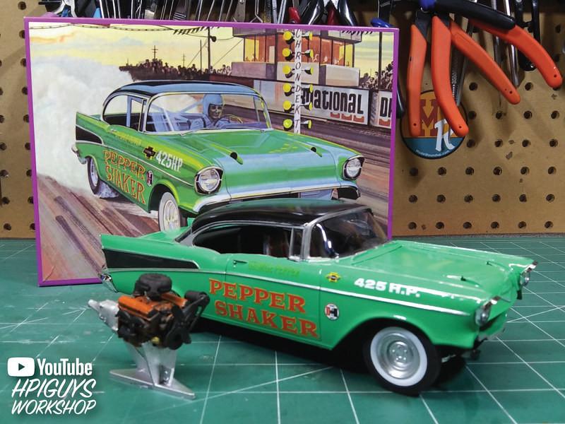 AMT 1/25 1957 シェビー ペッパー・シェイカー z2zed1b 1/25 AMT 1957 Chevy Bel Air Pepper Shaker Race Car