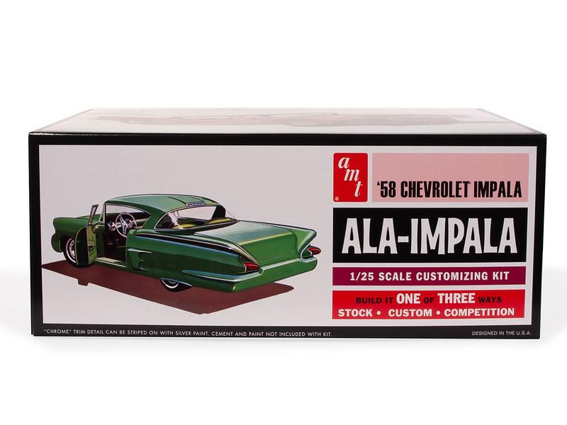 1/25 AMT 1958 Chevrolet Impala Ala-Impala Customizing Car (3 in 1