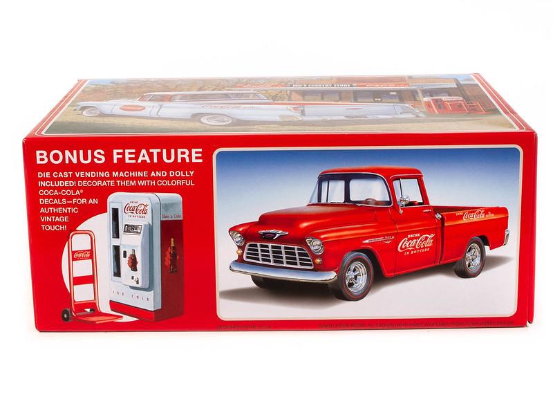 1/25 AMT Coca-Cola 1955 Chevy Cameo Pickup Truck - Squadron.com