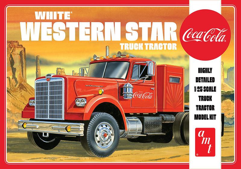 1/25 AMT Coca-Cola White Western Star Semi Tractor Cab w/Sleeper