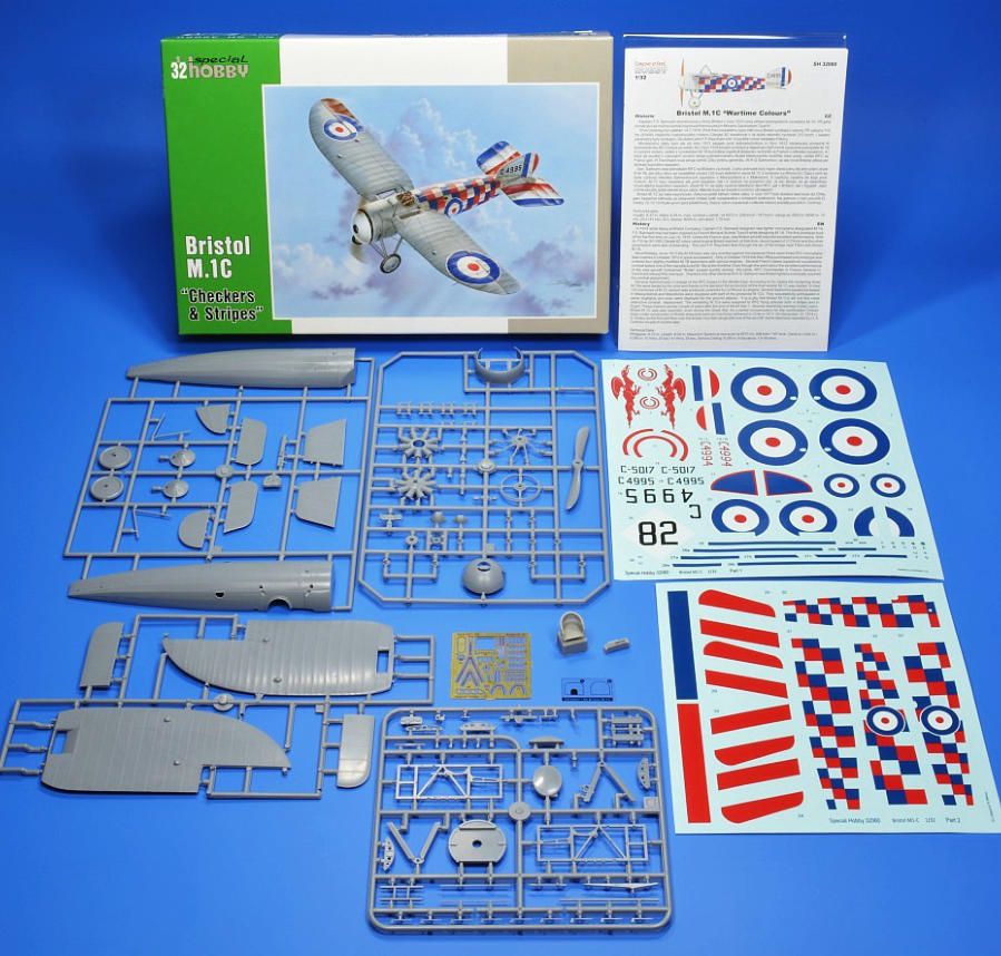 1/32 Special Hobby Bristol M.1C Checkers & Stripes Plastic Model