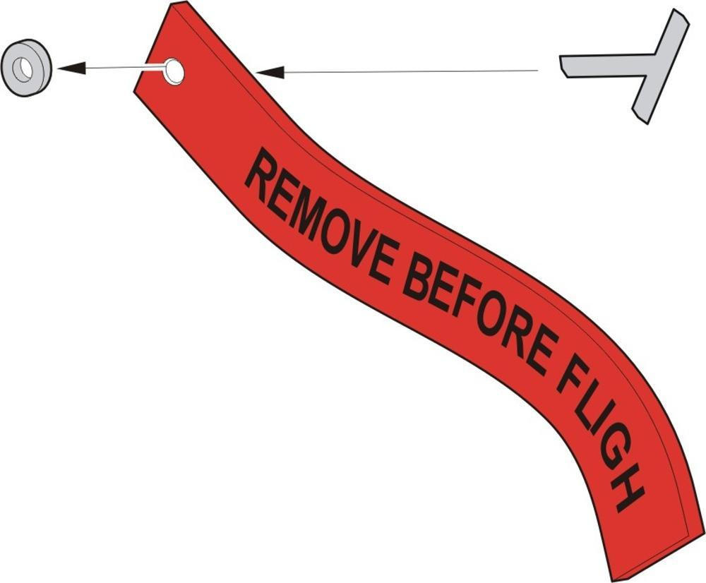 REMOVE BEFORE FLIGHTタグ Nordace「Remove Before Flight」キーチェーン