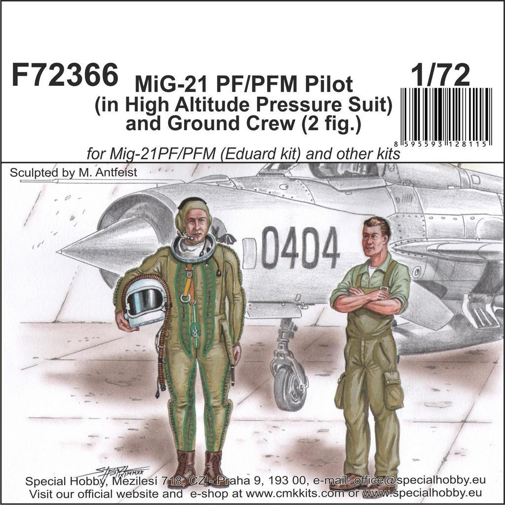 1/72 CMK MiG-21 PF/PFM Pilot (in High Altitude Pressure Suit) and
