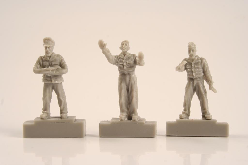 1/72 CMK U-Boat U-IX Crew in Command Section 3 fig. Resin Figure