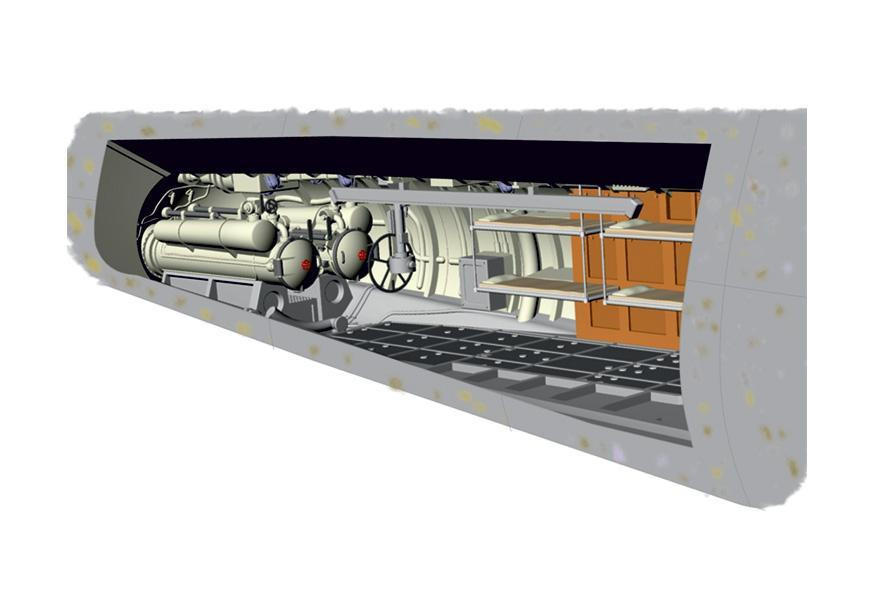 1/72 CMK U-Boot IX Rear Torpedo Section& Crew bunks Resin