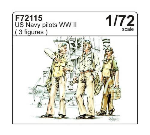 1/72 CMK US Navy pilots WW II (3 fig.) Resin Figure Model Kit