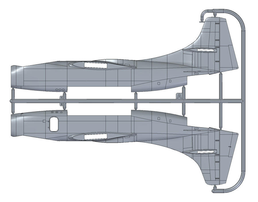 1/72 Roden AJ-1 Savage Carrier Based Medium Bomber