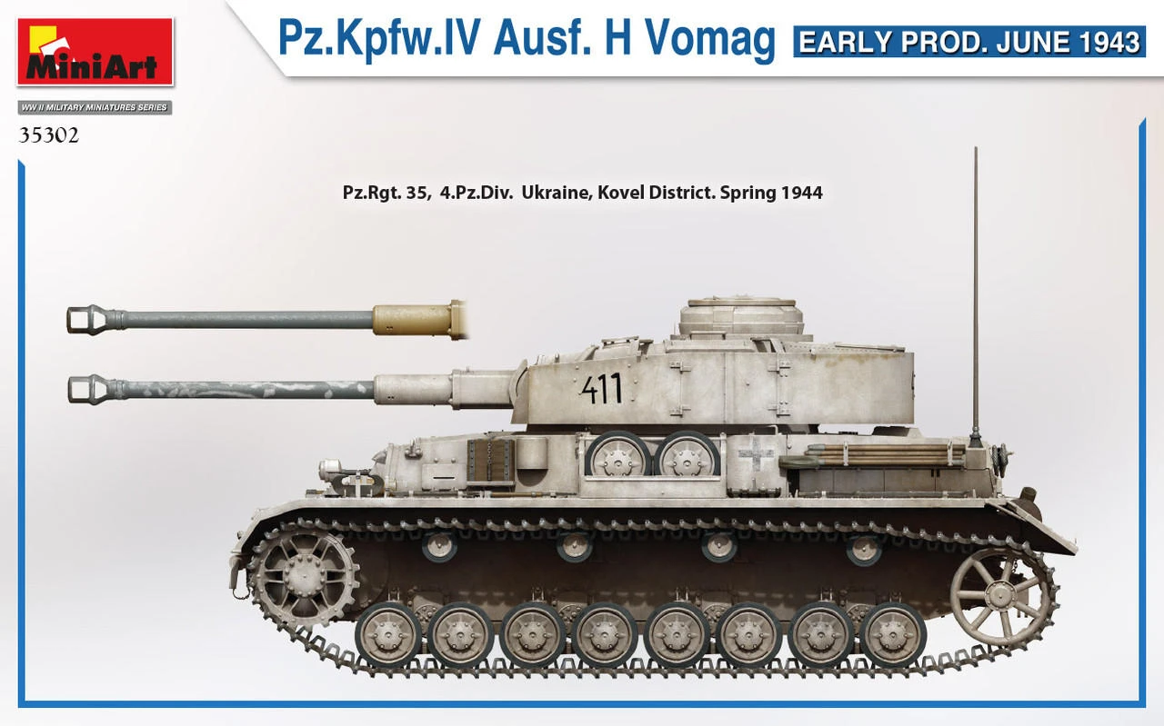 1/35 Miniart Panzer Pz.Kfw.IV Ausf.H Vomag Early Production June