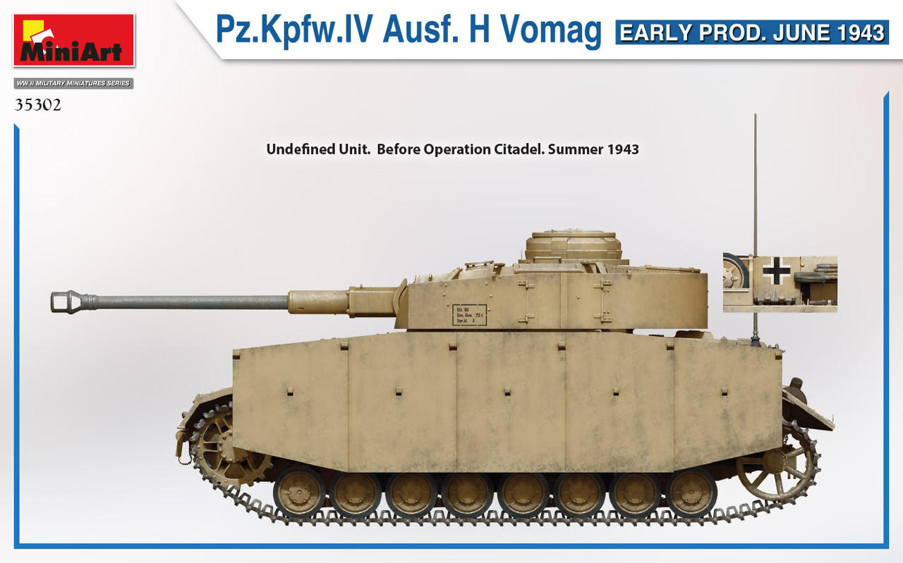 1/35 Miniart Panzer Pz.Kfw.IV Ausf.H Vomag Early Production June