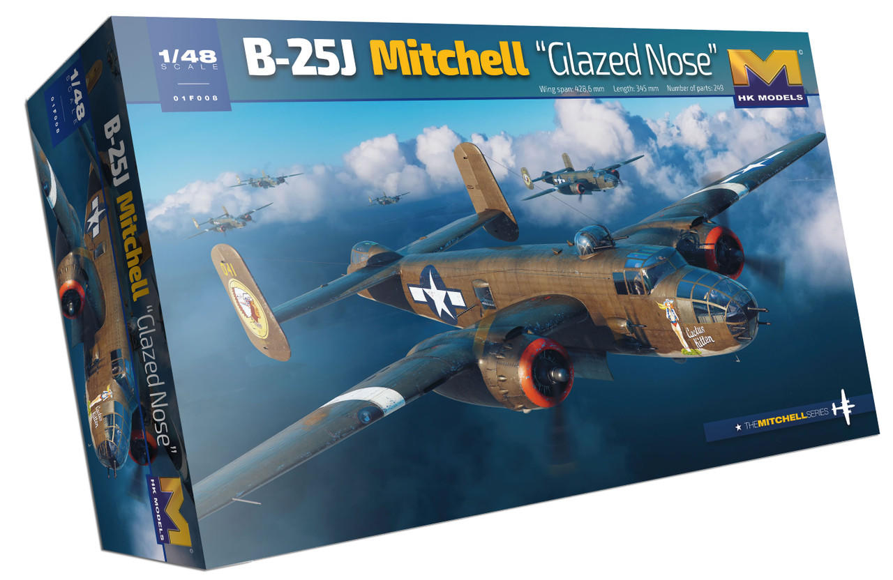 1 48 Hk Models B 25j Mitchell Glazed Nose Bomber Preorder Squadron Com