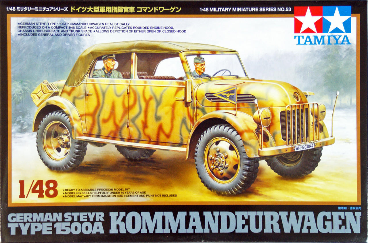 1/48 Tamiya German Steyr Type 1500A Kommandeurwagen - Squadron.com