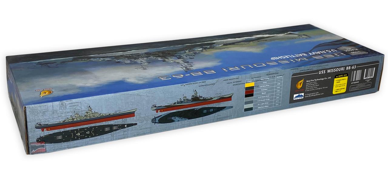1/700 Very Fire USS Missouri Battleship Plastic Model Kit