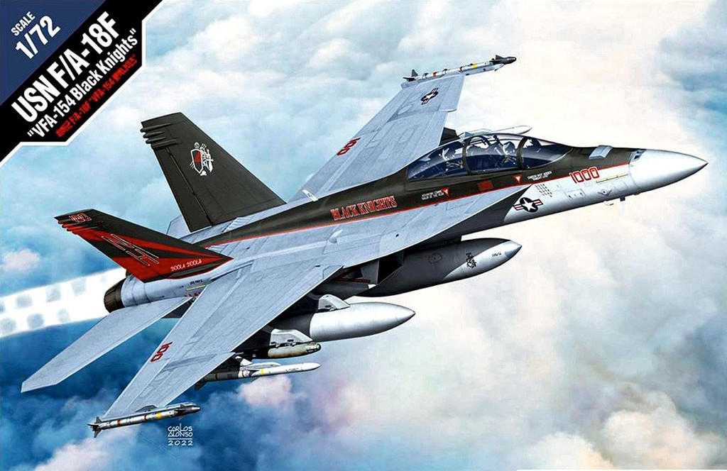 1/72 Academy USN F/A-18F VFA-154 Black Knights - Squadron.com