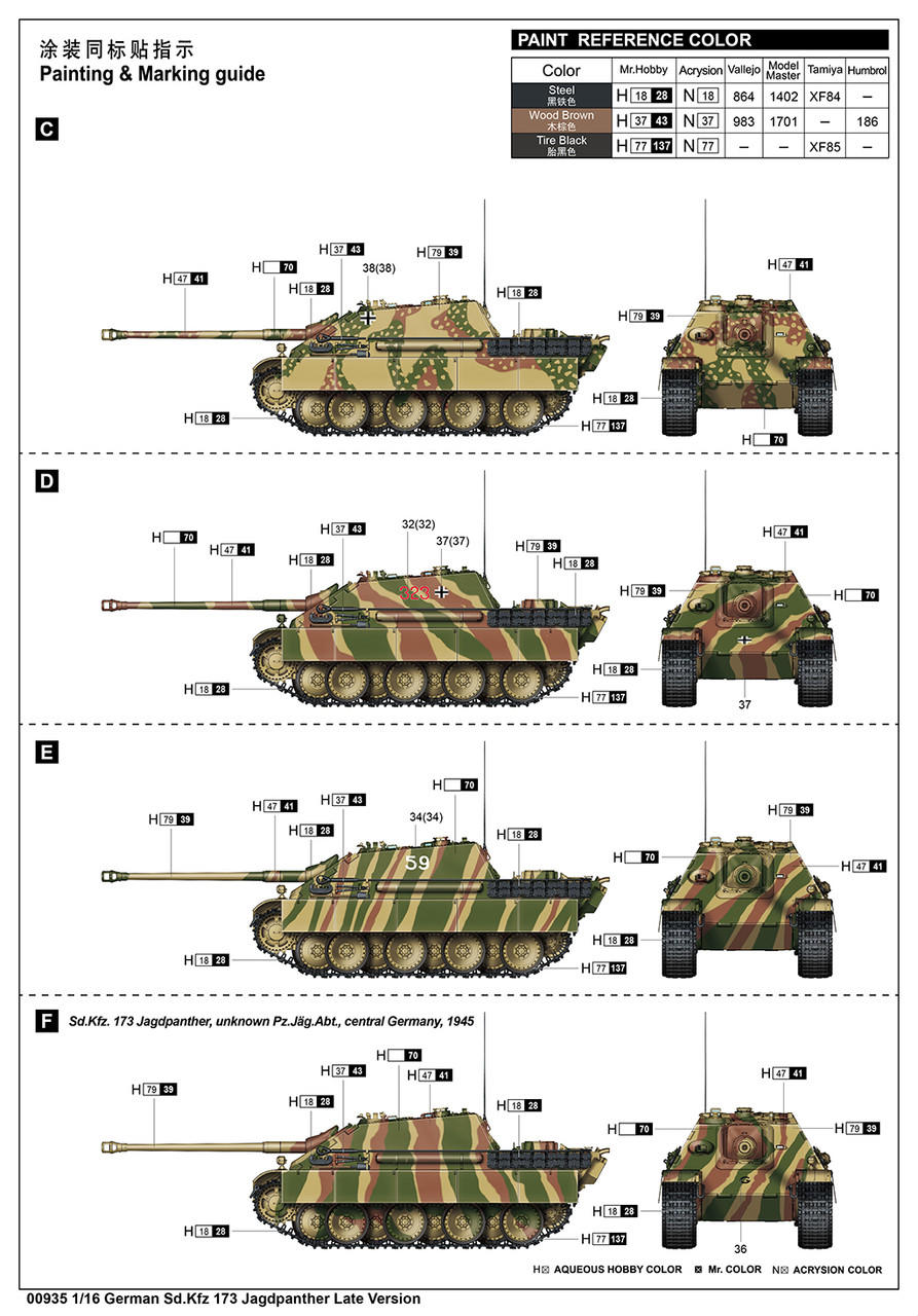 1/16 Trumpeter German Sd.Kfz 173 Jagdpanther Late Version