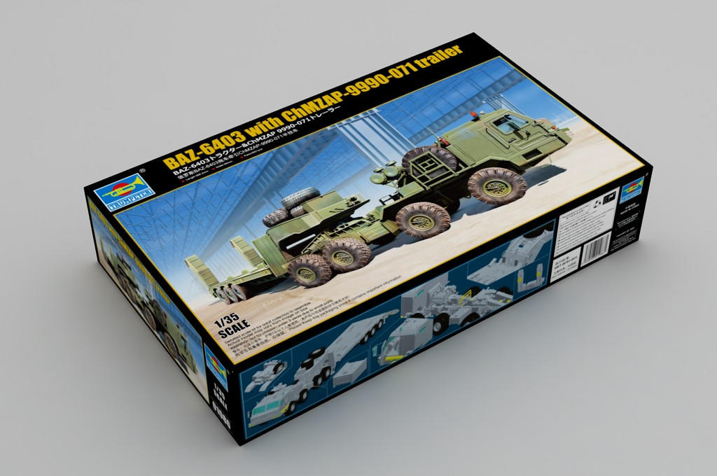 1/35 Trumpeter BAZ-6403 with ChMZAP-9900-071 trailer - Squadron.com