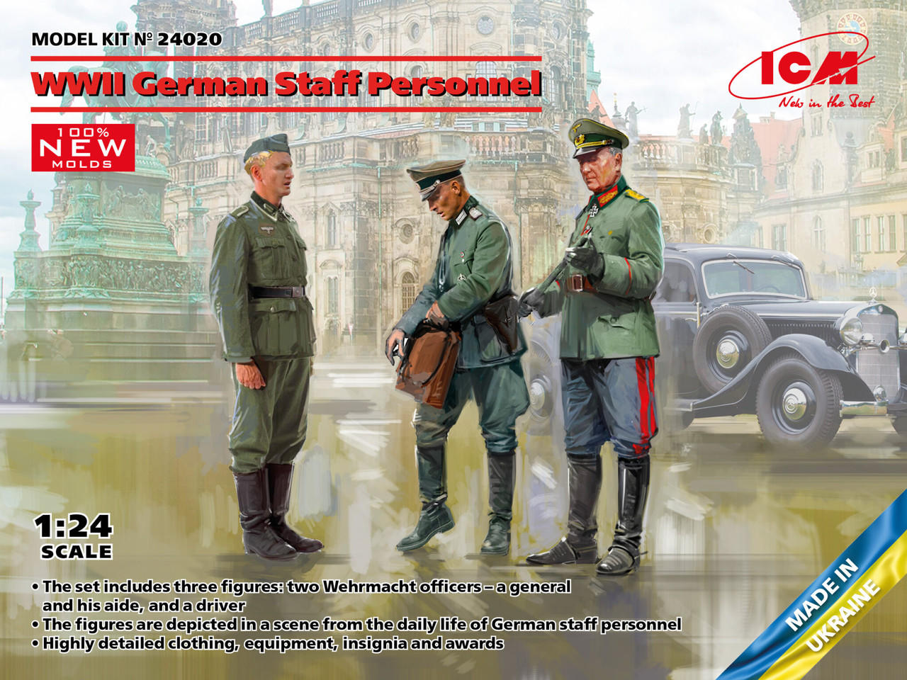 1/24 ICM WWII German Staff Personnel Figures - Squadron.com