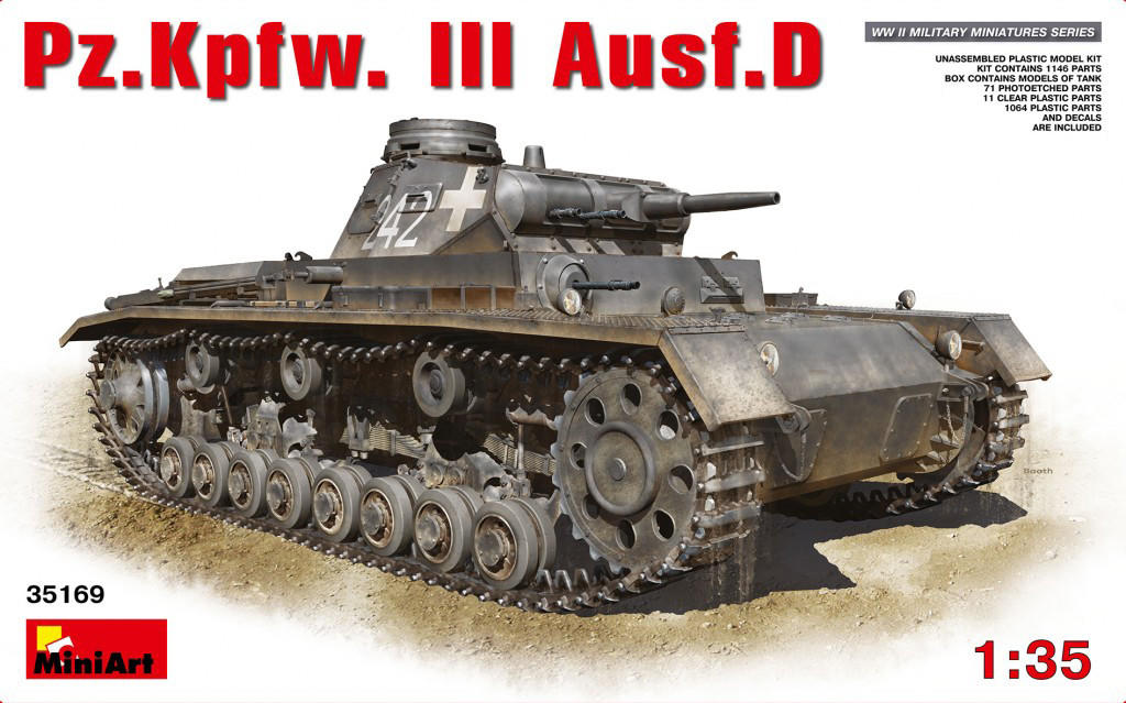 1/35 Ｐz.Ｋpfw.Ⅲ その他 1⁄35 MiniArt . III Ausf.D