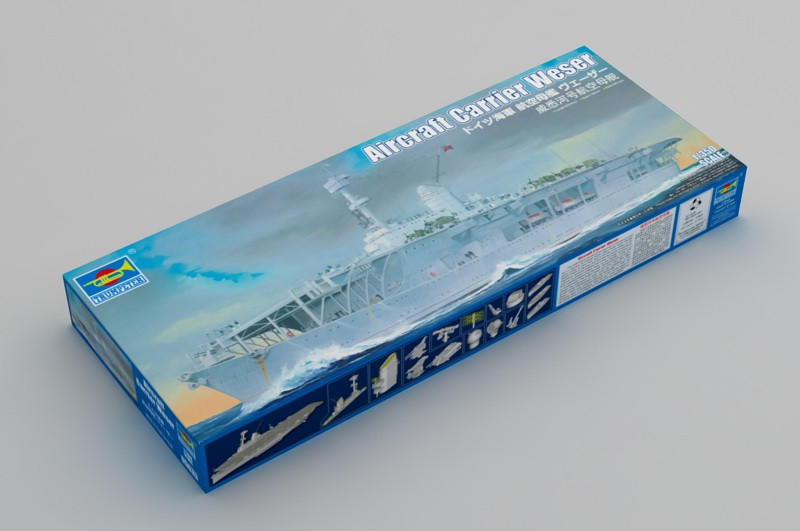 1/350 Trumpeter German Aircraft Carrier Weser Plastic Model Kit