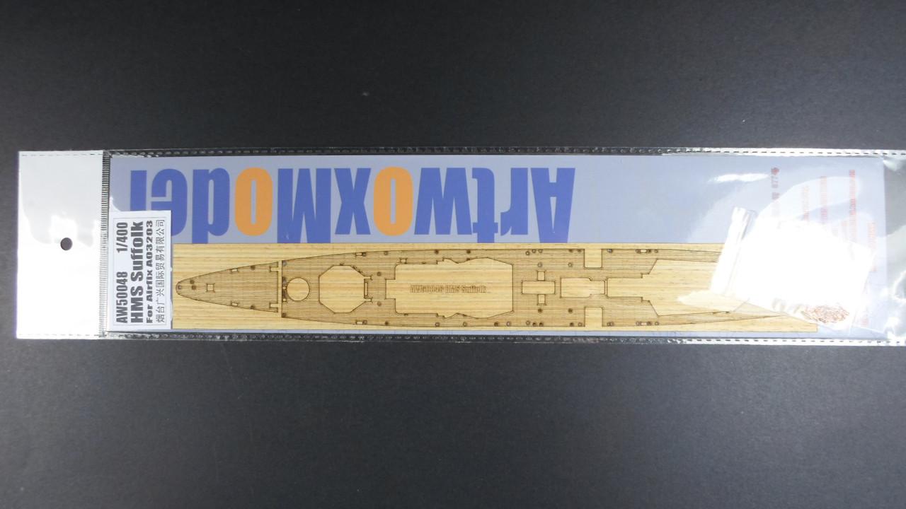 1/400 Artwox HMS Suffolk ( For Airfix A03203) Wood Deck - Squadron.com