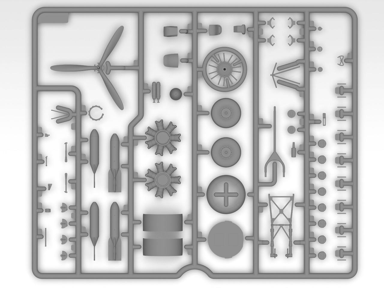 ICM48195 1:48 ICM Ki-21-Ib Sally Japanese Heavy Bomber - Sprue Brothers  Models LLC